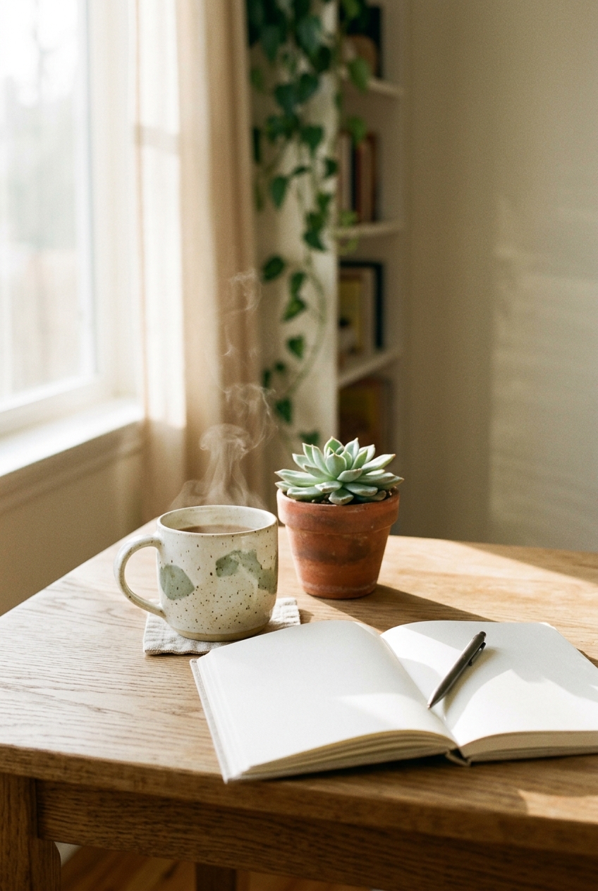 Morning workspace — building your foundation