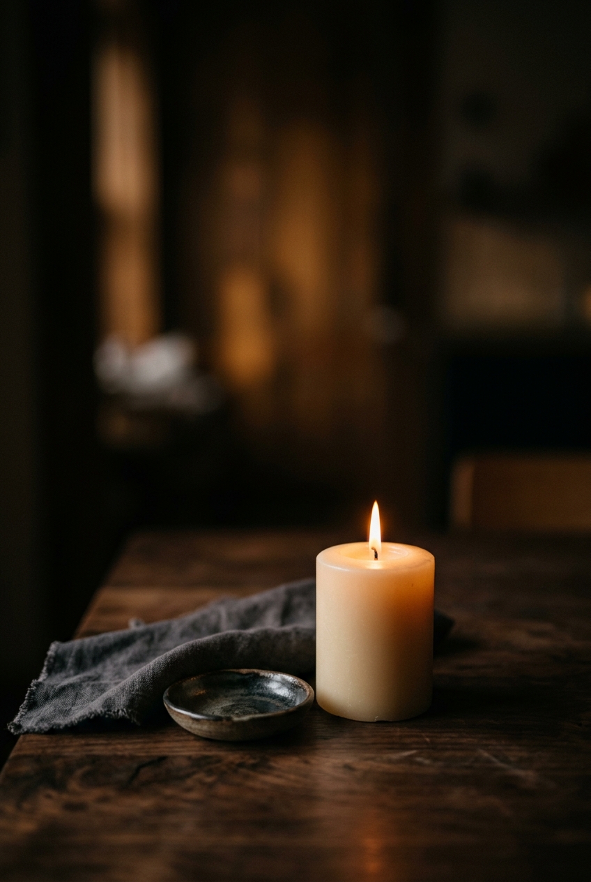 Candle glow — Mintbrooks editorial