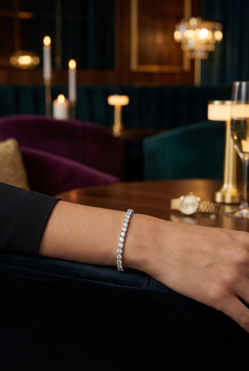 3-30 Carat Lab Grown Diamond Tennis Bracelet