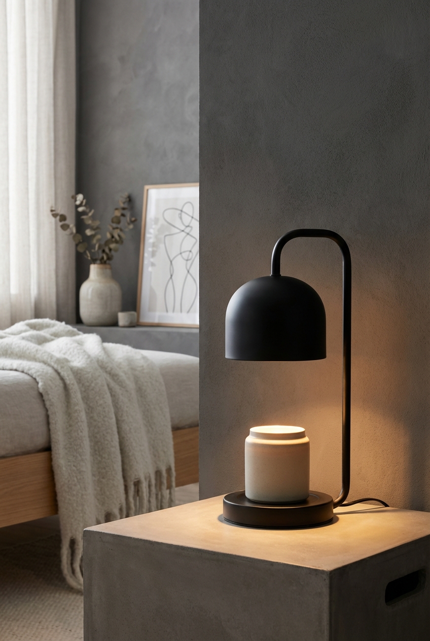 Electric Candle Warmer Lamp Black