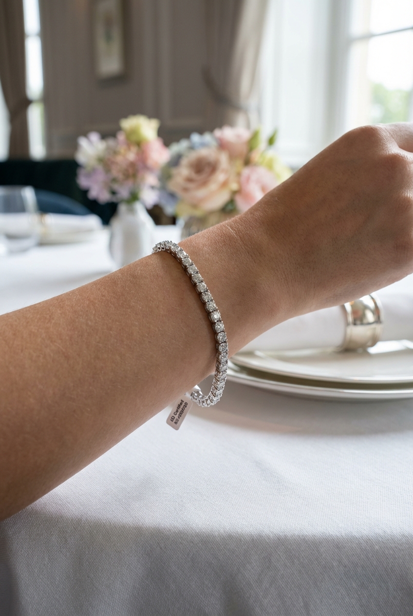 IGI Certified Lab Grown Diamond Tennis Bracelet