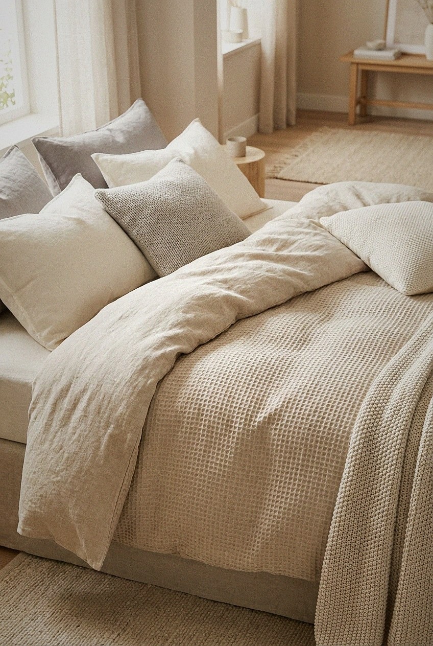 Bedsure Waffle Duvet Cover Queen